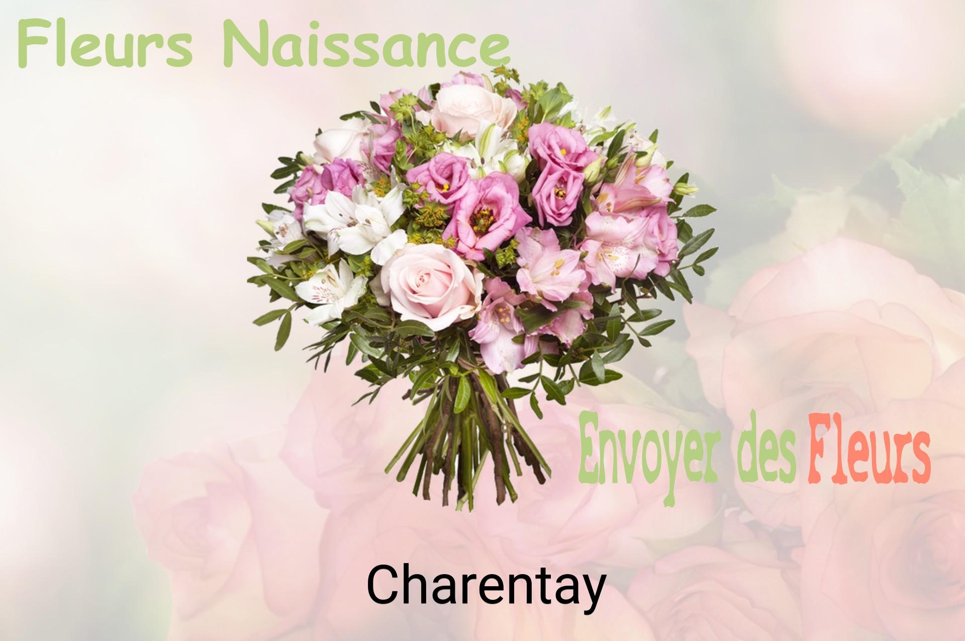 Bouquet de fleurs de naissance livré à Charentay